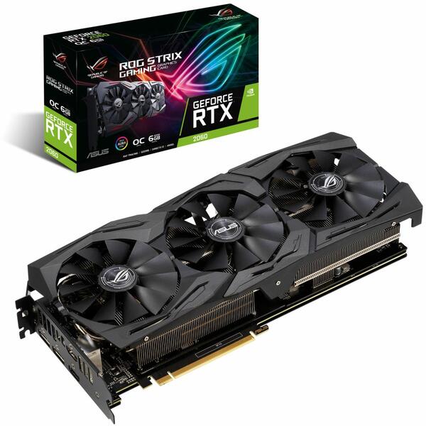 Placa video Asus GeForce RTX 2060 STRIX GAMING O6G 6GB GDDR6 192-bit