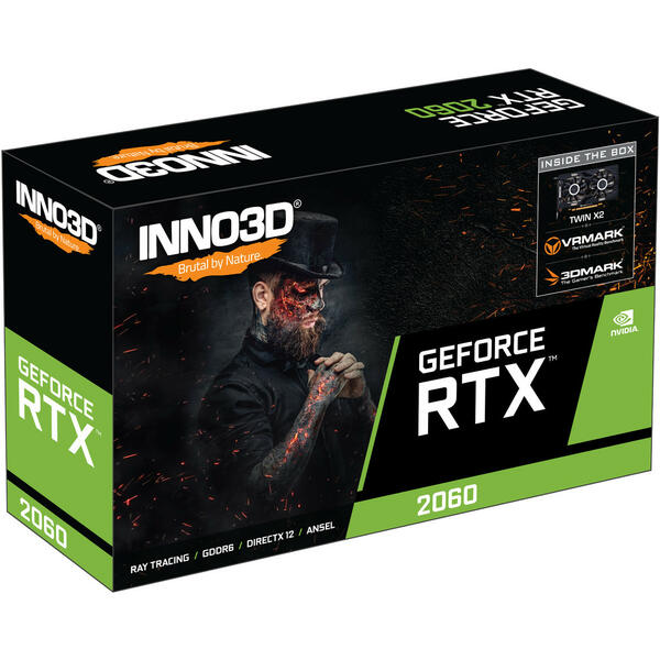 Placa video INNO3D GeForce RTX 2060 Twin X2 6GB GDDR6 192-bit