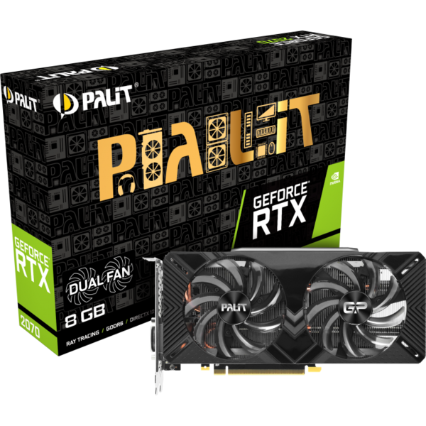 Placa video Palit GeForce RTX 2070 Dual V1 GDDR6 256-bit