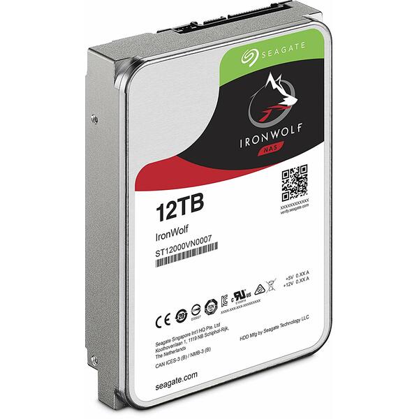 Hard Disk Seagate Ironwolf 12TB, 3.5 inch, 7200 rpm, 256MB