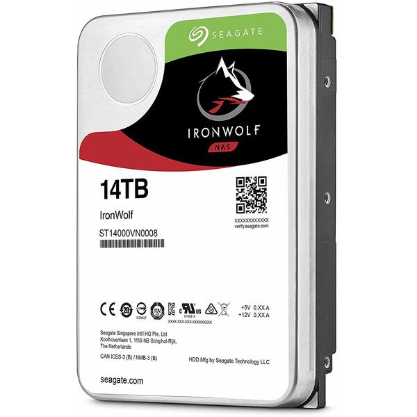 Hard Disk Seagate Ironwolf 14TB, 3.5 inch, 7200 rpm, 256MB