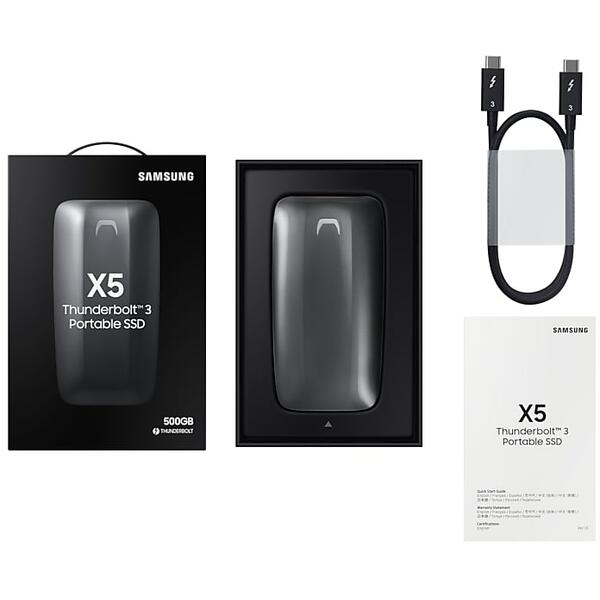 SSD Samsung X5 Thunderbolt 3, 500GB