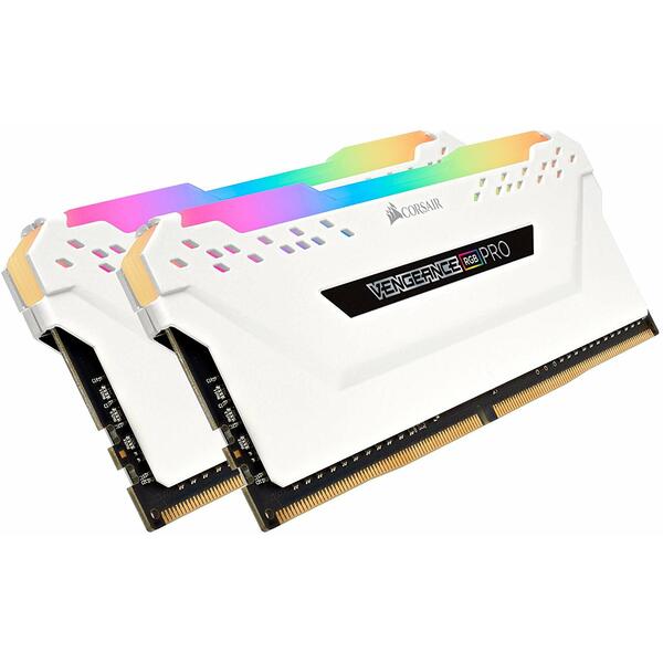 Memorie Corsair Vengeance RGB PRO White 32GB DDR4 3000MHz CL15 Kit Dual Channel