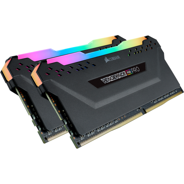 Memorie Corsair Vengeance RGB PRO, 32GB, DDR4, 2666MHz, CL16, 1.2V, Kit Dual Channel