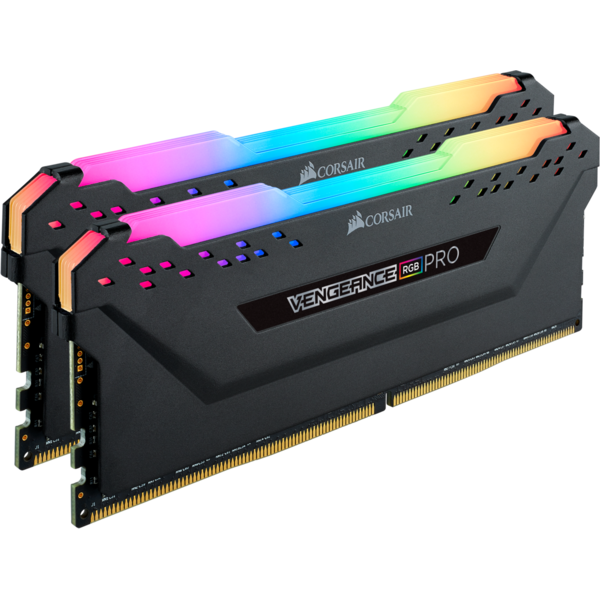 Memorie Corsair Vengeance RGB PRO, 32GB, DDR4, 2666MHz, CL16, 1.2V, Kit Dual Channel