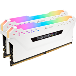 Memorie Corsair Vengeance RGB PRO, 32GB, DDR4, 2666MHz, CL16, 1.2V, Kit Dual Channel, White