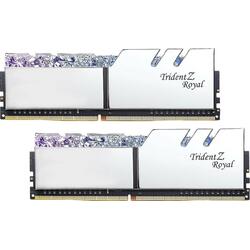 Memorie G.Skill Trident Z Royal RGB Silver 32GB DDR4 4000MHz CL16 1.40V Kit Dual Channel