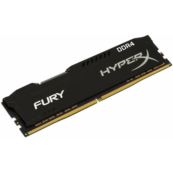 Memorie Kingston HyperX Fury Black 8GB DDR4 3466MHz CL19 1.2V, Black