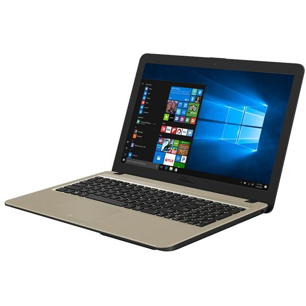 Laptop Asus VivoBook 15 X540UB-DM1150, 15.6 inch Full HD, Intel Core i3-7020U, 4GB DDR4, 1TB, GeForce MX110 2GB, Endless OS, Chocolate Black Hairline cover