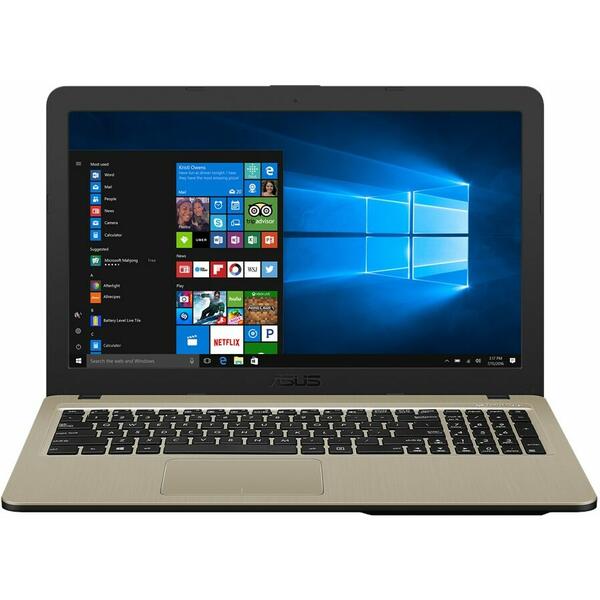 Laptop Asus VivoBook 15 X540UB-DM548, 15.6 inch Full HD, Intel Core i3-7020U, 4GB DDR4, 256GB SSD, GeForce MX110 2GB, Endless OS, Chocolate Black
