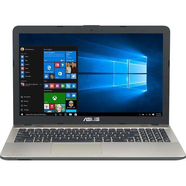 Laptop Asus VivoBook Max X541UA-DM1223T, 15.6'' FHD, Core i3-7100U 2.4GHz, 4GB DDR4, 256GB SSD, Intel HD 620, Win 10 Home, Chocolate Black