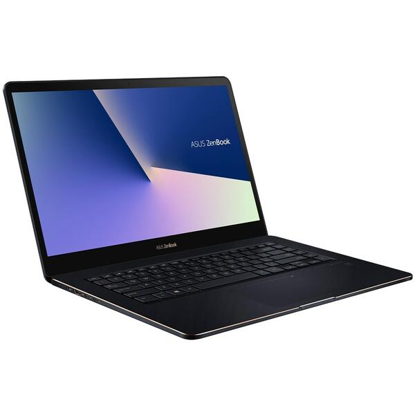 Ultrabook Asus ZenBook Pro UX550GD-BN017R, 15.6 inch Full HD, Intel Core i7-8750H, 16GB DDR4, 512GB SSD, GeForce GTX 1050 4GB, Win 10 Pro, Deep Dive Blue