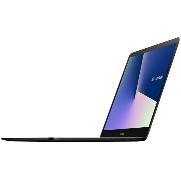 Ultrabook Asus ZenBook Pro UX550GD-BN017R, 15.6 inch Full HD, Intel Core i7-8750H, 16GB DDR4, 512GB SSD, GeForce GTX 1050 4GB, Win 10 Pro, Deep Dive Blue