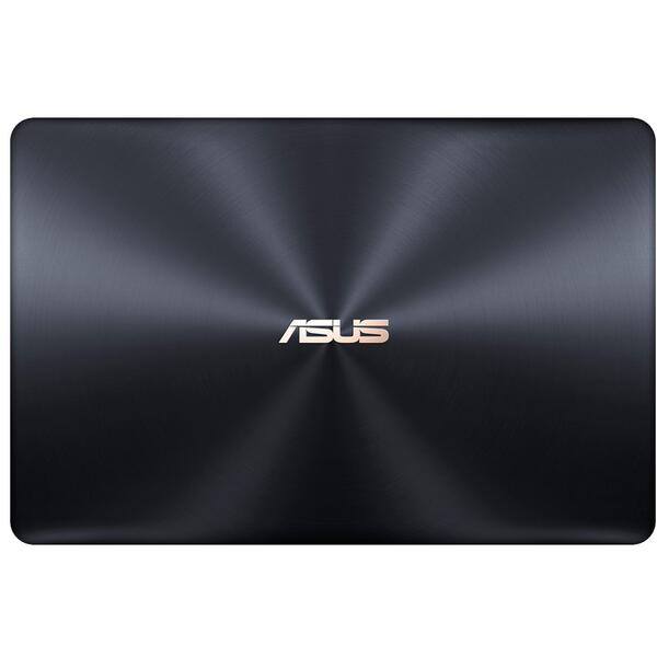 Ultrabook Asus ZenBook Pro UX550GD-BN017R, 15.6 inch Full HD, Intel Core i7-8750H, 16GB DDR4, 512GB SSD, GeForce GTX 1050 4GB, Win 10 Pro, Deep Dive Blue