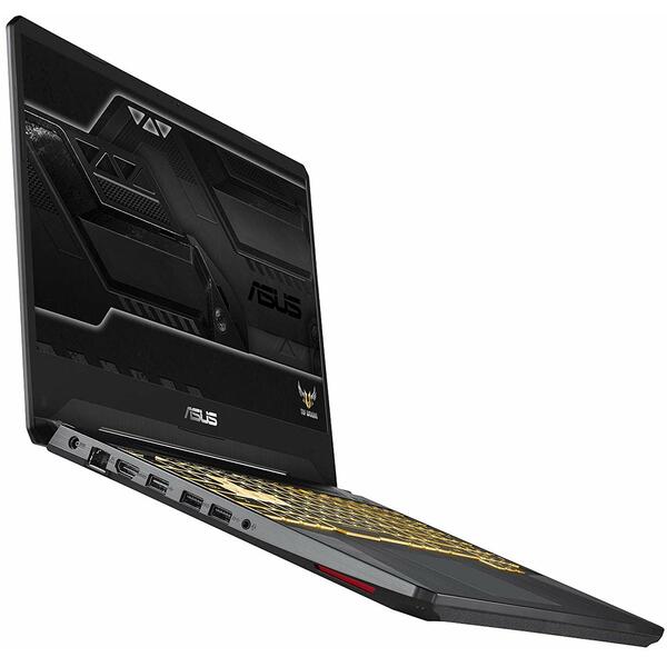 Laptop Gaming Asus TUF Gaming FX505GM, 15.6 inch Full HD, Intel Core i5-8300H, 8GB DDR4, 1TB SSHD, GeForce GTX 1060 6GB, Gun Metal