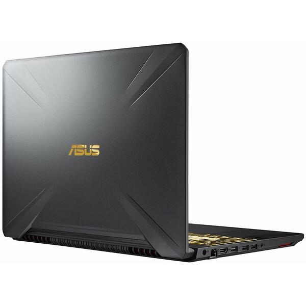Laptop Asus TUF Gaming FX505GD, 15.6 inch Full HD, Intel Core i7-8750H, 8GB DDR4, 1TB SSHD, GeForce GTX 1050 4GB, Black