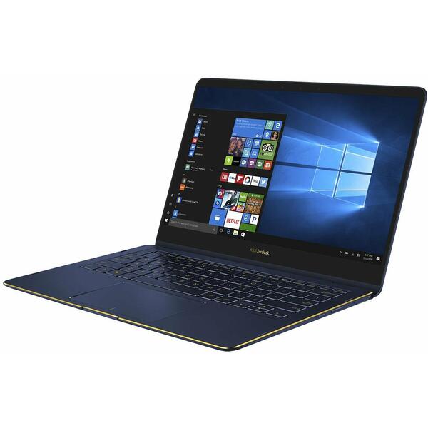 Ultrabook Asus ZenBook Flip S UX370UA-C4228R, 13.3" FHD Touch, Core i7-8550U 1.8GHz, 16GB DDR3, 256G SSD, Intel UHD 620, Windows 10 Pro, Royal Blue