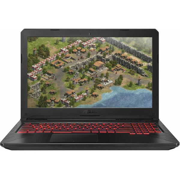 Laptop Asus TUF Gaming FX504GM-E4057, 15.6 inch Full HD, Intel Core i5-8300H, 8GB DDR4, 1TB HDD, GeForce GTX 1060 6GB, FreeDos, Black