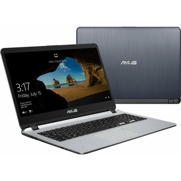 Laptop Asus X507UA, 15.6 inch Full HD, Procesor Intel Core i5-8250U, 8GB DDR4, 256GB SSD, Intel UHD 620, Endless OS, Star Grey