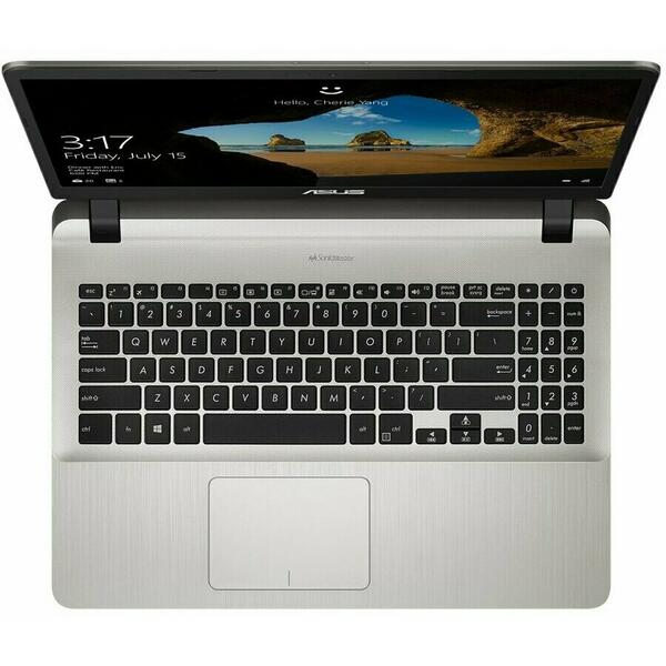 Laptop Asus X507UA, 15.6 inch Full HD, Procesor Intel Core i7-8550U, 8GB DDR4, 256GB SSD, Intel UHD 620, Endless OS, Star Grey
