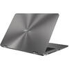 Laptop 2 in 1 Asus ZenBook Flip 14 UX461FA-E1041R, 14 inch Full HD Touch, Procesor Intel Core i7-8565U, 8GB, 512GB SSD, Intel UHD 620, Win 10 Pro, Slate Gray