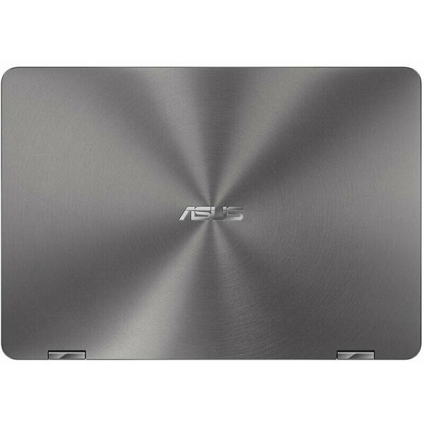 Laptop 2 in 1 Asus ZenBook Flip 14 UX461FA-E1040T, 14 inch Full HD Touch, Procesor Intel Core i5-8265U, 8GB, 256GB SSD, Intel UHD 620, Win 10 Home, Slate Gray