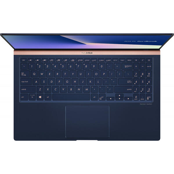 Ultrabook Asus ZenBook 15 UX533FD-A8067R, 15.6 inch Full HD, Intel Core i7-8565, 16GB DDR4, 1TB SSD, GeForce GTX 1050 2GB, Win 10 Pro, Royal Blue