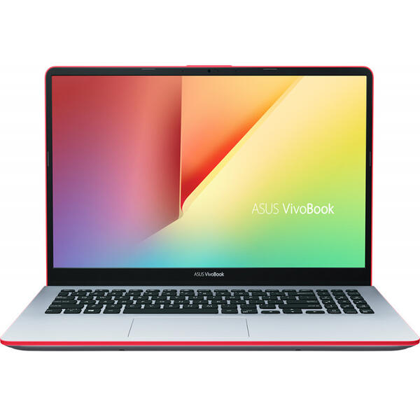 Ultrabook Asus VivoBook S15 S530UF, 15.6 inch Full HD, Intel Core i5-8250U, 8GB DDR4, 256GB SSD, GeForce MX130 2GB, Endless OS, Star Grey/Red Border