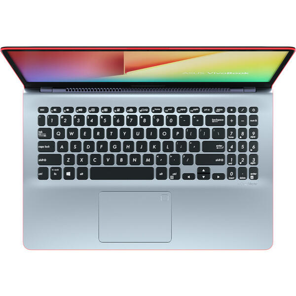 Ultrabook Asus VivoBook S15 S530UA, 15.6 inch Full HD, Intel Core i5-8250U, 8GB DDR4, 256GB SSD, Intel UHD 620, FreeDos, Star Grey/Red Border