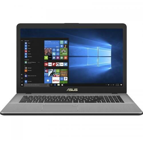 Laptop Asus VivoBook Pro 17 N705UN, 17 inch Full HD, Intel Core i7-8550U, 16GB DDR4, 1TB + 128GB SSD, GeForce MX150 4GB, Win 10 Pro, Dark Grey