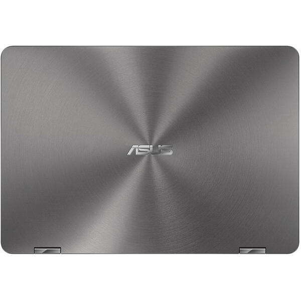 Laptop 2 in 1 Asus ZenBook Flip 14 UX461FN, 14 inch Full HD Touch, Intel Core i7-8565U, 8GB, 256GB SSD, GeForce MX150 2GB, Win 10 Pro, Slate Gray