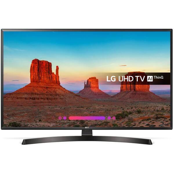 Televizor LED LG Smart TV 49UK6470PLC 123cm, 4K Ultra HD, HDR 4K, Wi-Fi, Negru