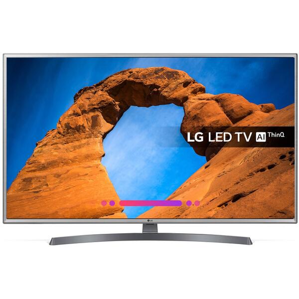 Televizor LED LG SmartTV 43LK6100, 109 cm, Full HD, HDR, Argintiu