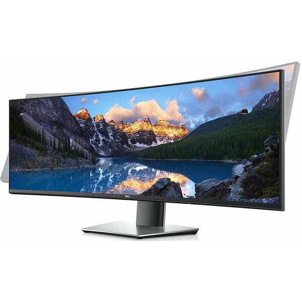 Monitor LED Dell Ultra Sharp, U4919DW, 49 inch IPS, 5ms, Dual QHD, Curbat, Negru