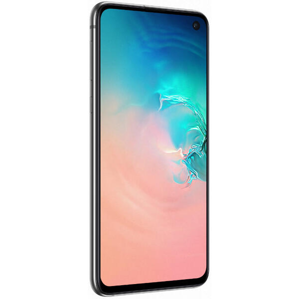 Smartphone Samsung Galaxy S10e Dual SIM  LTE, 5.8 inch, Octa Core, 6GB RAM, 128GB, 4G, Tri Camera, Prism White