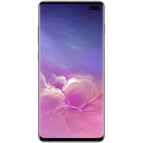 Smartphone Samsung Galaxy S10+ Dual SIM LTE, 6.4 inch, Octa Core, 8GB RAM, 512GB Cvintuplu-Camera, Ceramic Black