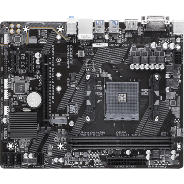 Placa de baza Gigabyte A320M-H, Socket AM4