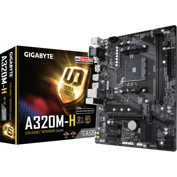 Placa de baza Gigabyte A320M-H, Socket AM4