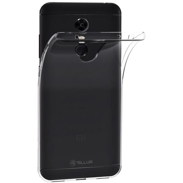 Capac protectie spate Tellur din Silicon pentru Xiaomi Redmi 5 Plus, Transparenta