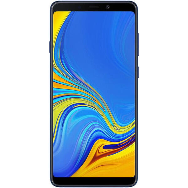 Smartphone Samsung A9 (2018), Dual SIM, Full HD+, Octa Core, 128GB, 6GB RAM, 4G, 5 Camere: 24 mpx + 24 mpx + 10 mpx + 8 mpx + 5 mpx, Lemonade Blue