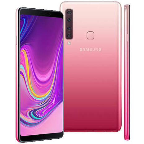 Smartphone Samsung A9 (2018), Dual SIM, Full HD+, Octa Core, 128GB, 6GB RAM, 4G, 5 Camere: 24 mpx + 24 mpx + 10 mpx + 8 mpx + 5 mpx, Bubblegum Pink