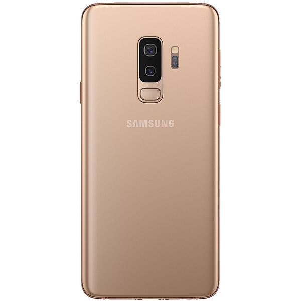 Smartphone Samsung Galaxy S9 Plus, Dual SIM, 6.2'' Super AMOLED Multitouch, Octa Core 2.7GHz + 1.7GHz, 6GB RAM, 256GB, Dual 12MP + 12MP, 4G, Sunrise Gold