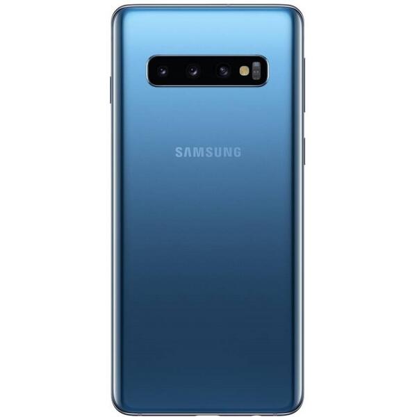Smartphone Samsung Galaxy S10 Dual Sim LTE, Ecran 6.1 inch QHD, Octa Core, 8GB DDR4, 128GB Camera UHD 10MP + Tri Camera 12MP+12MP+16MP, Prism Blue