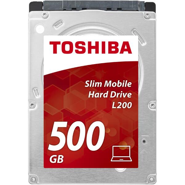 Hard Disk Notebook Toshiba L200, 500GB, SATA 3, 5400 RPM, cache 8MB, 7mm Bulk