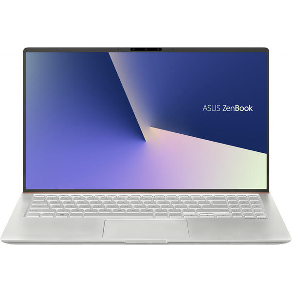 Ultrabook Asus ZenBook 15 UX533FD, 15.6 inch Full HD, Intel Core i7-8565, 16GB DDR4, 512GB SSD, GeForce GTX 1050 2GB, Win 10 Pro, Icicle Silver