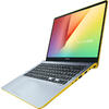 Ultrabook Asus VivoBook S15 S530FA, 15.6 inch Full HD, Intel Core i5-8265U, 8GB DDR4, 256GB SSD, Intel UHD 620, Endless OS, Silver Blue with Yellow Trim