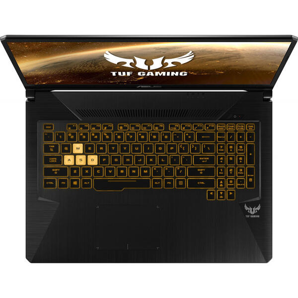 Laptop Asus TUF Gaming FX705GM, 17.3 inch FHD 144Hz, Intel Core i7-8750H, 8GB DDR4, 1TB SSHD, GeForce GTX 1060 6GB, Gun Metal