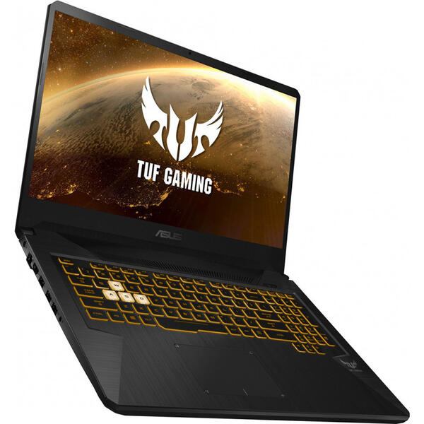 Laptop Gaming Asus TUF FX705GM, 17.3 inch FHD 144Hz, Intel Core i7-8750H, 8GB DDR4, 1TB SSHD, GeForce GTX 1060 6GB, Gun Metal