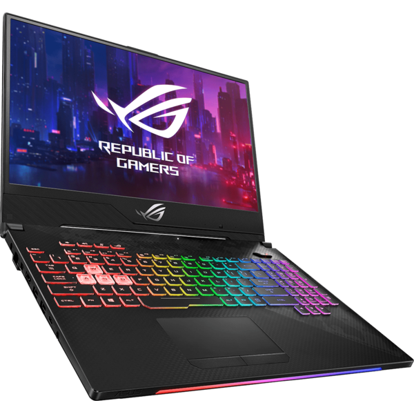 Laptop Gaming Asus ROG GL504GW, FHD 144Hz, Intel Core i7-8750H, 8GB DDR4, 1TB SSHD + 256GB SSD, GeForce RTX 2070 8GB, FreeDos, Gun Metal