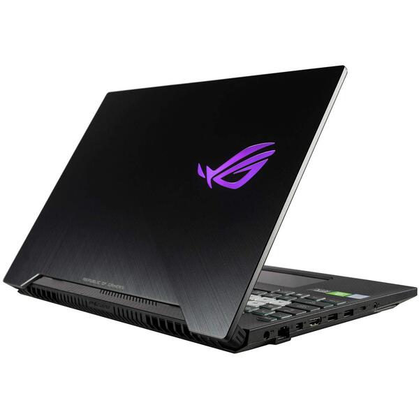 Laptop Gaming Asus ROG GL504GV, 15.6 inch FHD 144Hz, Intel Core i7-8750H, 16GB DDR4, 1TB SSHD + 256GB SSD, GeForce RTX 2060 6GB, Gun Metal